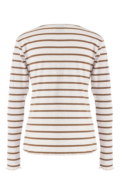 LUXZUZ // ONE TWO Sigba T-shirt T-Shirt 759 Light Taupe