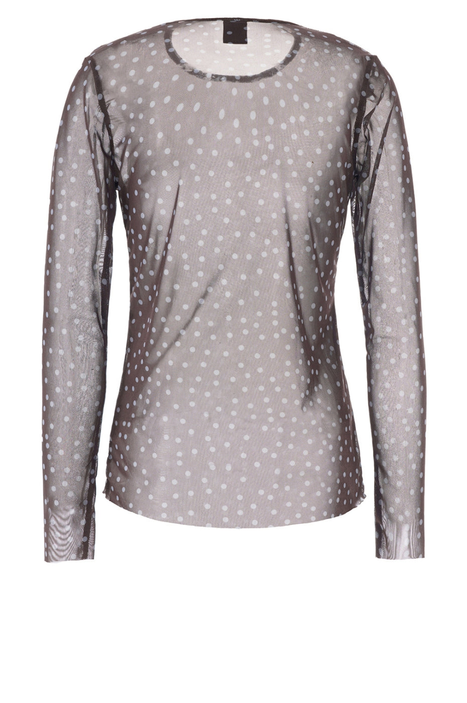 LUXZUZ // ONE TWO Sigborg Dot Mesh T-shirt T-Shirt 503 Blue Fog