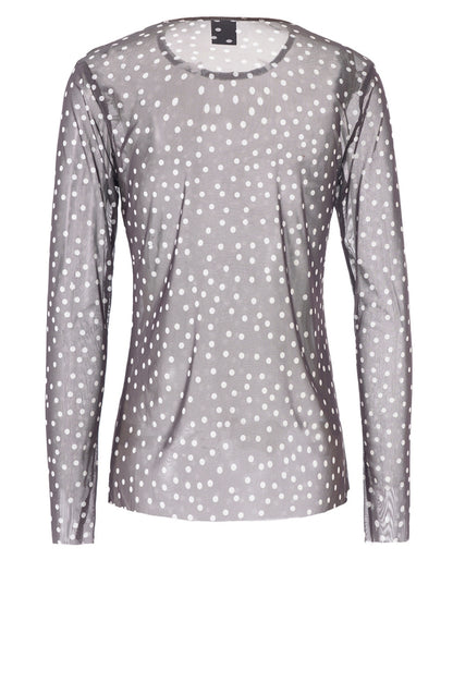 LUXZUZ // ONE TWO Sigborg Dot Mesh T-shirt T-Shirt 787 Delicioso