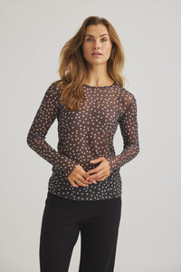 Sigborg Dot Mesh T-shirt - Delicioso