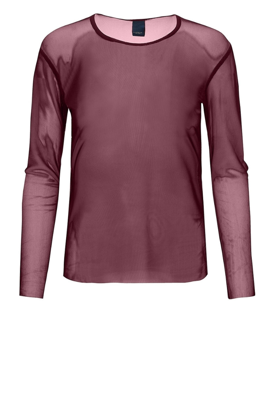 LUXZUZ // ONE TWO Sigborg Mesh T Shirt T-Shirt 443 Burgundy