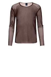 Sigborg Mesh T-Shirt - Choco Lux