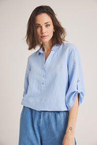 Siwaia Blouse - Chambray Blue
