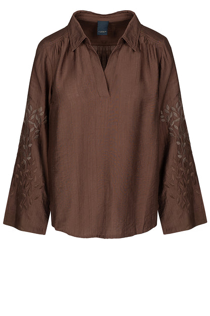 LUXZUZ // ONE TWO Siwano Blouse Blouse 718 Suitcase Brown