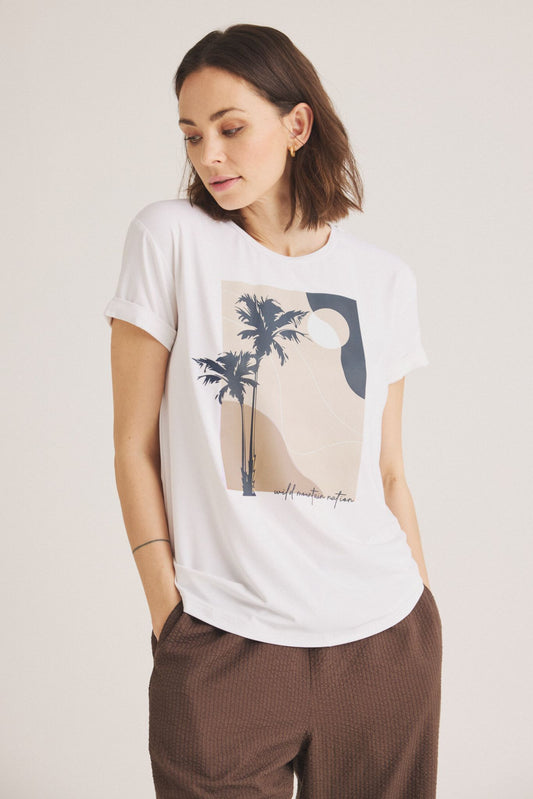 LUXZUZ // ONE TWO Wild T-Shirt T-Shirt 737 Cream
